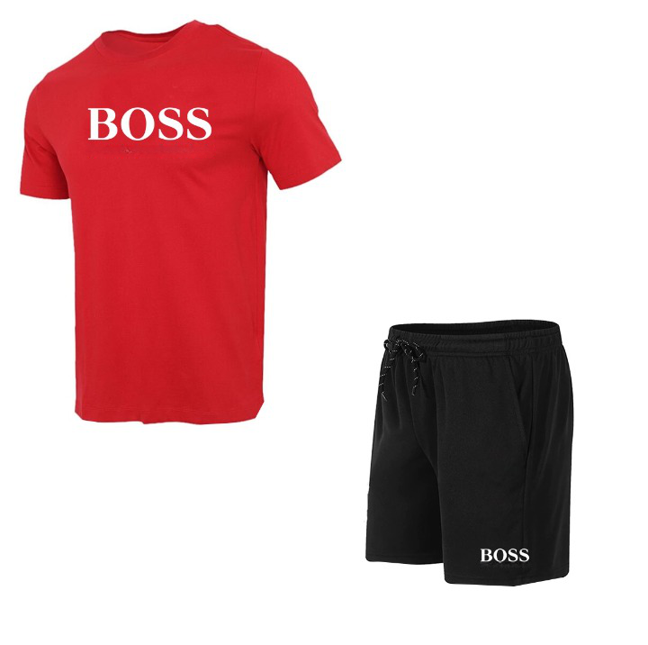 Conjunto Boss- Camiseta Malha Fria + Bermuda